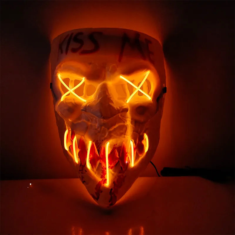 Orange Glowing Purge Mask