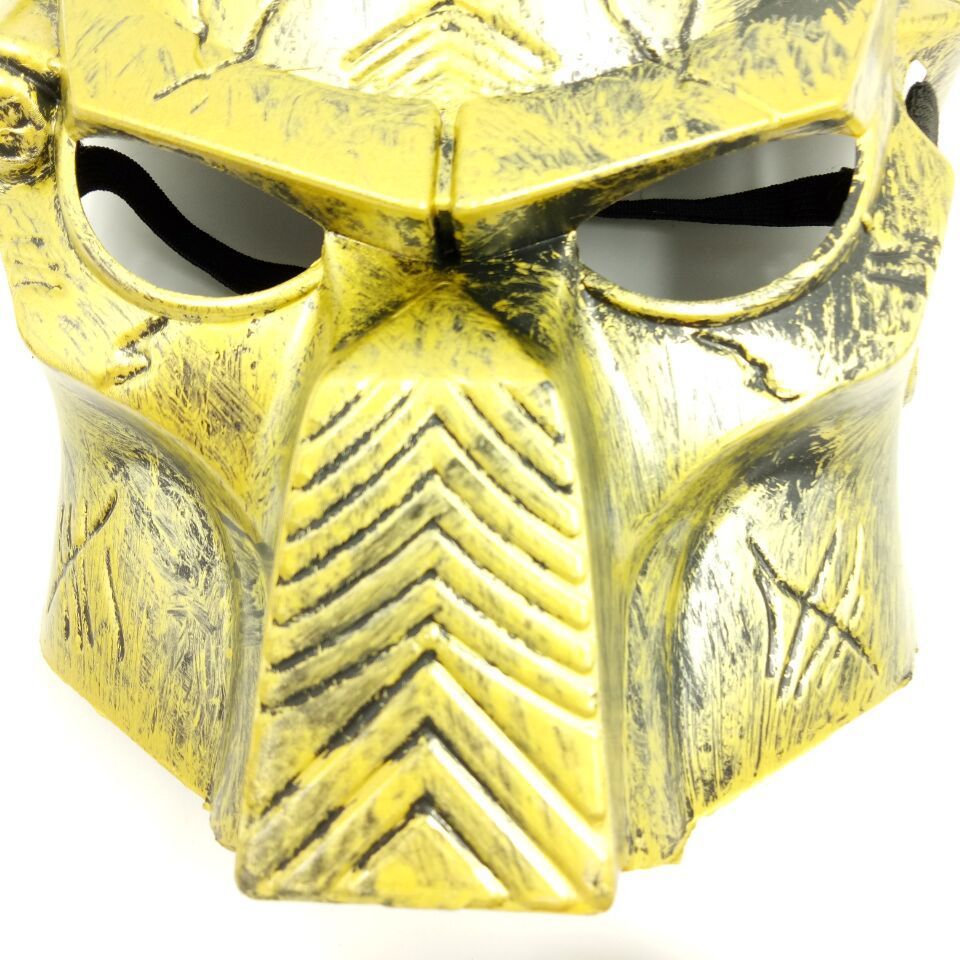 Bottom of Gold Antique Metallic Mask