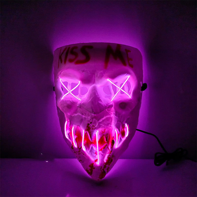 Purple Glowing Purge Mask