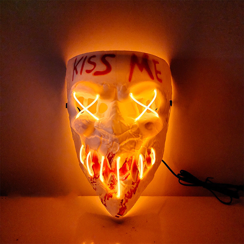 Yellow Glowing Purge Mask