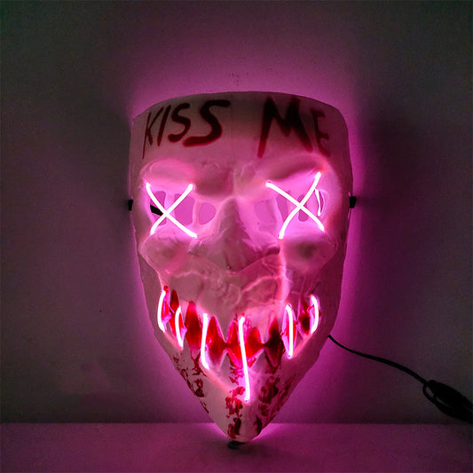 Pink Glowing Purge Mask