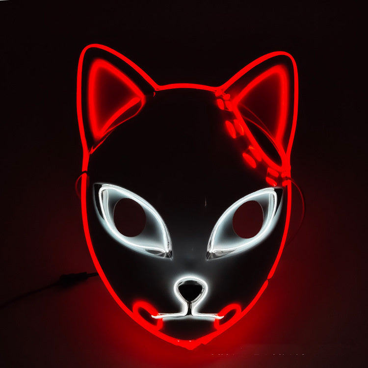 Glowing Red Sabito Demon Slayer Mask