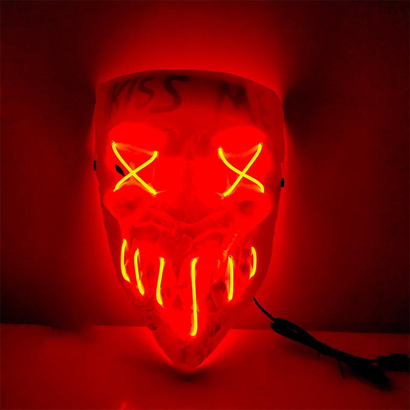 Red Glowing Purge Mask