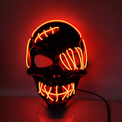 Red Pirate Glowing One-Eyed Mask